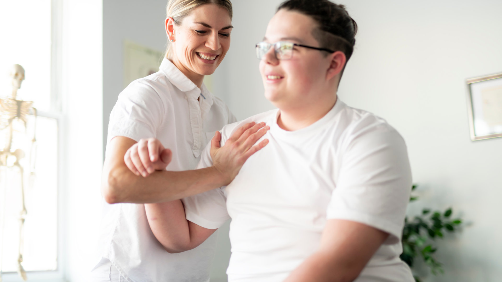 OT working with patient